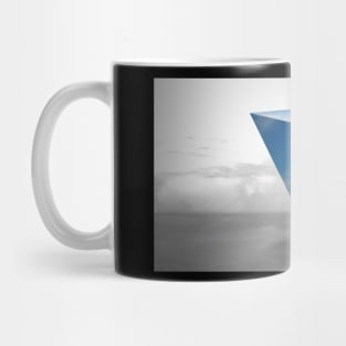 Blue Clouds Prism Mug